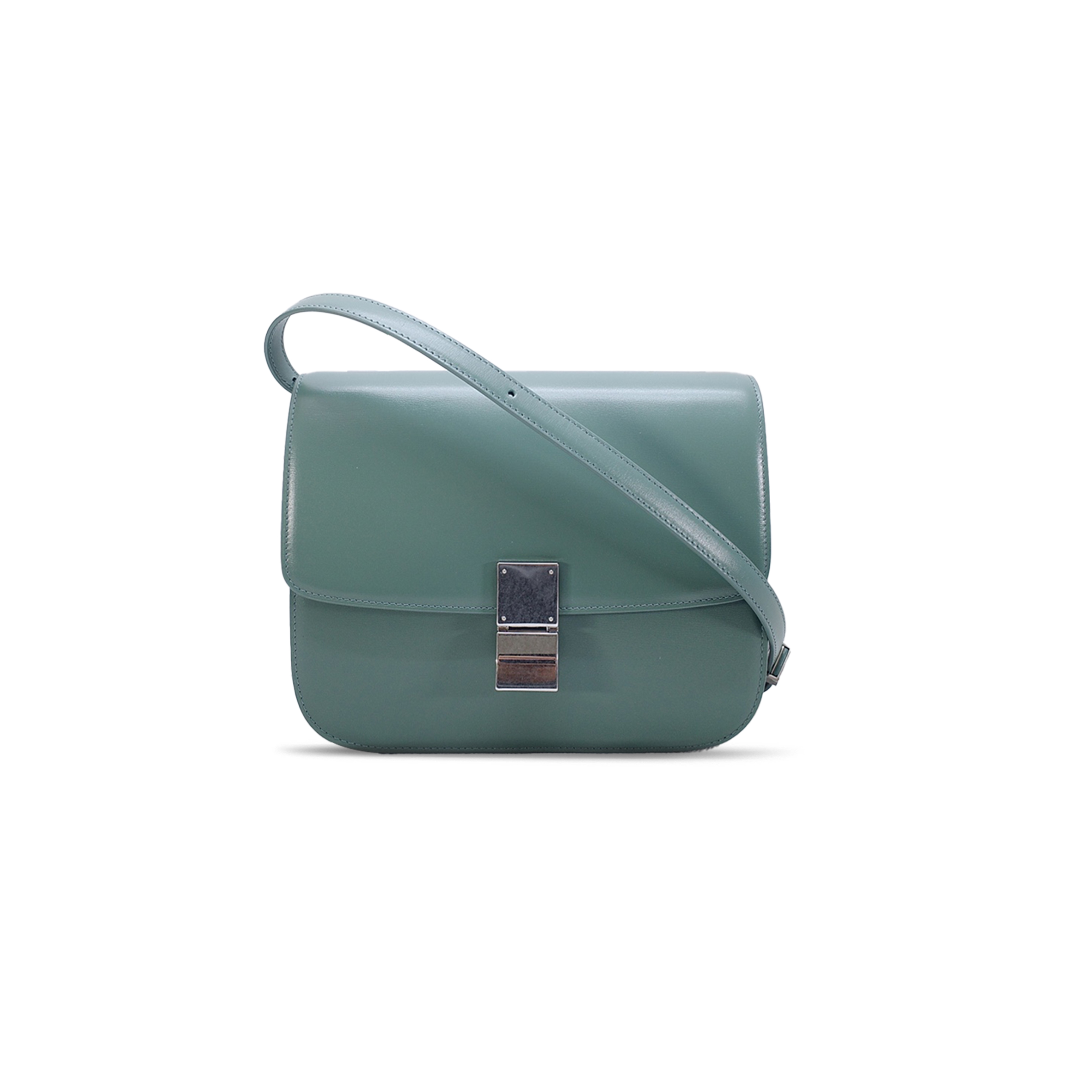 Ce**e medium shoulder bag in teen classic striped calfskin 164173dls.27fg (24*18*7cm)